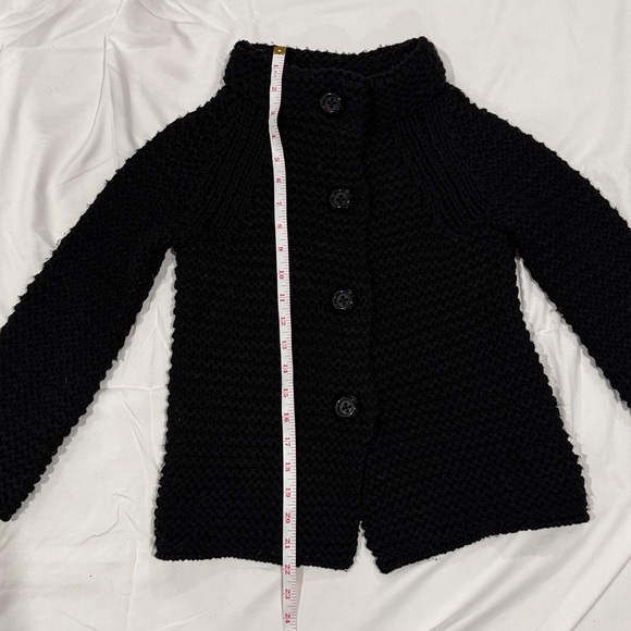 Black Chunky Knit Cardigan by JCrew - Picture 8 of 10